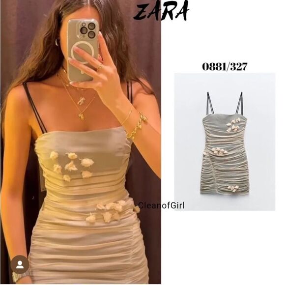 Zara floral tulle dress - Picture 3 of 9